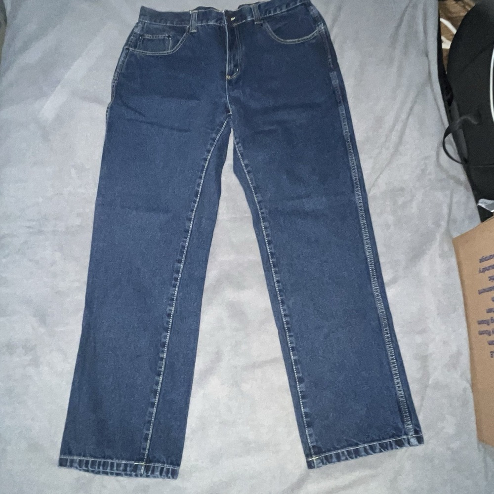RedHead Mens Denim Jeans 36x34 EXC COND Dk‎ Blue